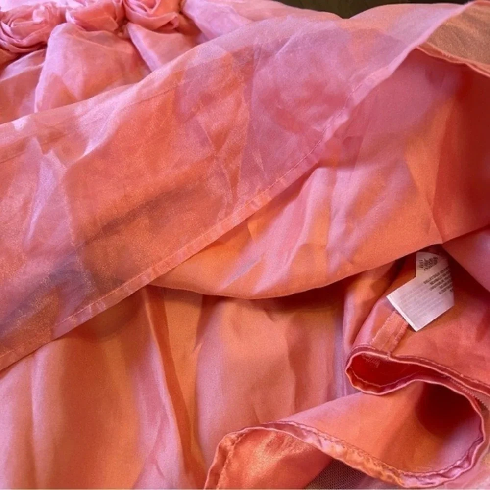 Old Navy Coral Rosette Tulle Party Dress | 4T